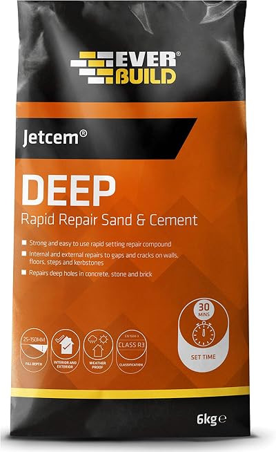 Sika Everbuild Jetcem Deep Rapid Repair Sand Cement Grey 6 kg