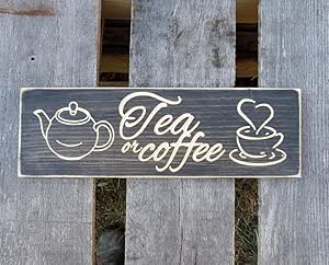 CELYCASY señal de té o café, señal de té, decoración de Pared de Cocina