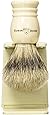 Edwin Jagger Super Badger Shaving Brush with Drip Stand - Medium, Imitation Ivory