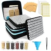 240 Slots Seed Storage Organizer with 30 Envelopes Portable Sturdy Seeds Container Box Airtight Garden Seed Saver Saving Kit (large-240 Slots)