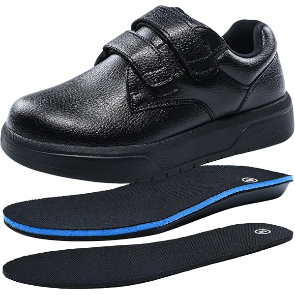InStride Newport Walking Shoes Men\'s 12 sS Black Leather Double Strap Comfort Amazon.com | Instride Newport Strap - Men main image 4