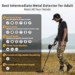 SAKOBS Metal Detector for Adults Waterproof