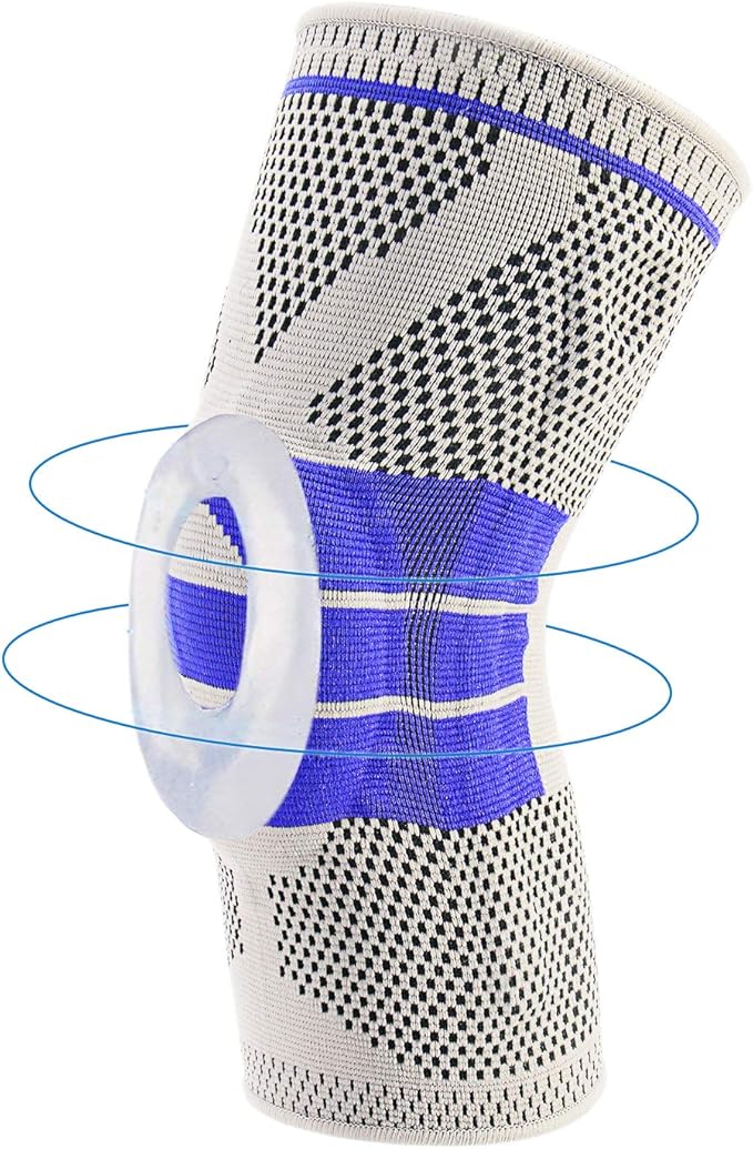 Nylon Silicon Knee Sleeve, Knee Brace Compression Sleeves