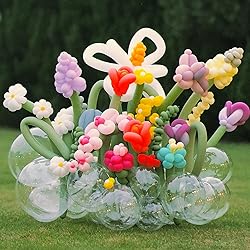 Koogel 400 PCS 260 Long Balloons, Assorted Color