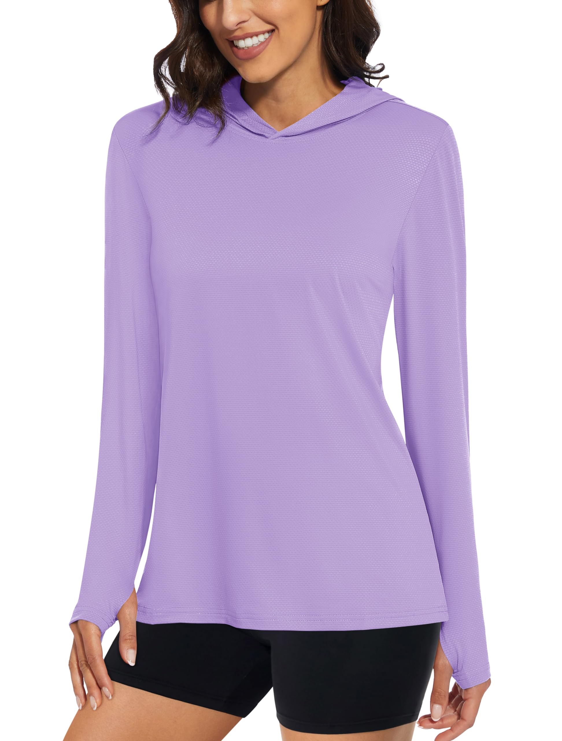 MAGCOMSEN Sun Hoodie Women UPF 50+ Long Sleeve UV Shirts Quick Drying ...
