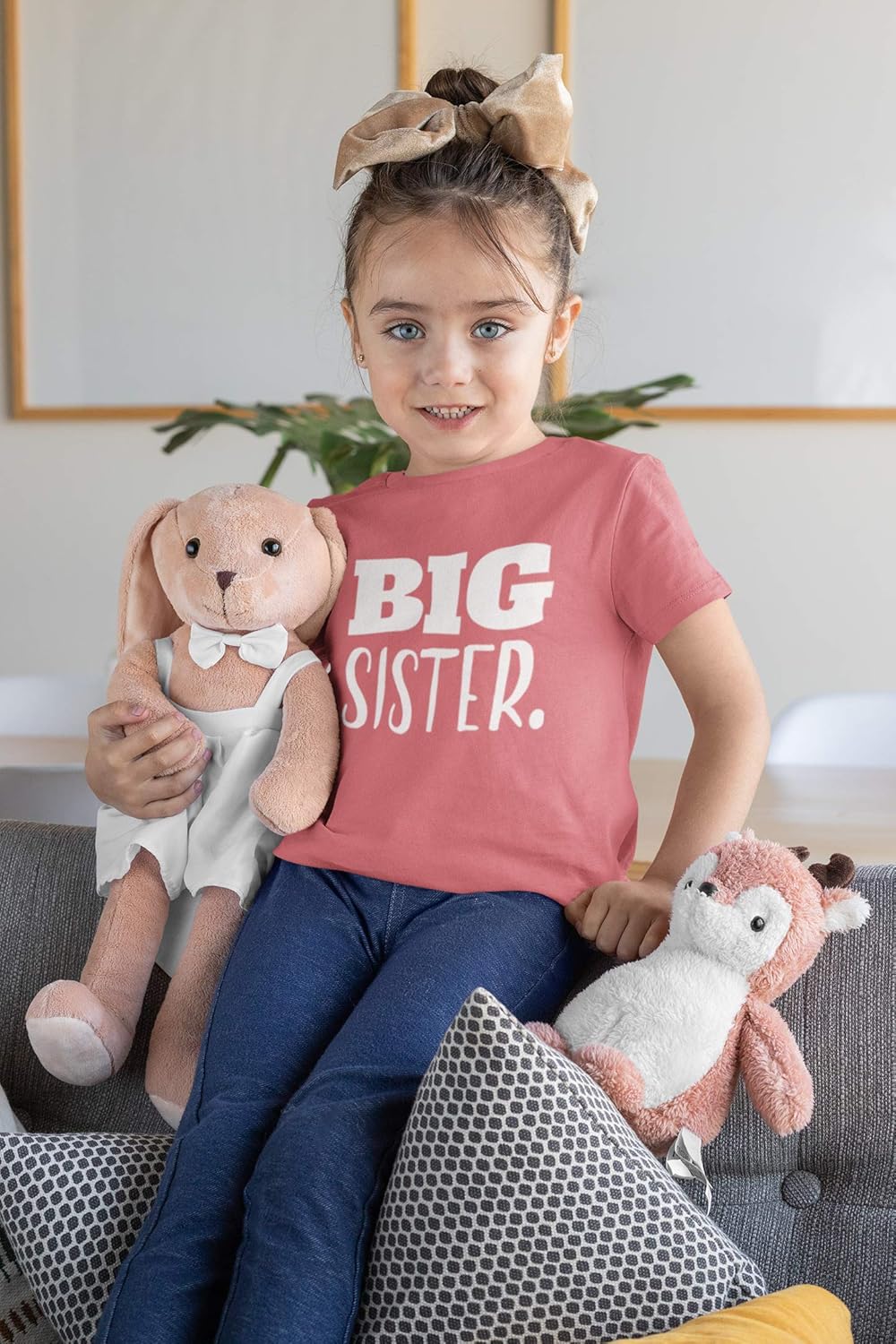 Big Sister Shirt Big Sister Announcement Toddler Shirts Promoted to Girls Outfit: Clothing