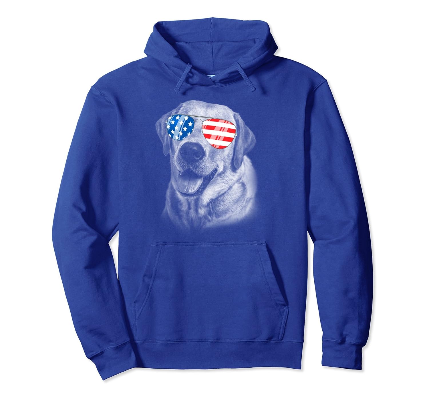 Vintage Patriot Labrador Hoodie American Flag 4th July Gifts-anz