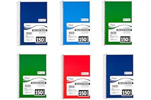 Mead Spiral Bound Notebook White, 3 Subject, College Rule, 6 x 9-1/2, Sold as 6 Pack (06900)