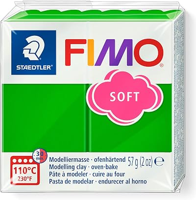 Staedtler FIMO Soft Oven-Hardening Clay Tropical Green 57g Block