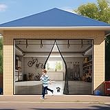 Garage Door Screen 1 Car: 9x8FT Garage Screen Door