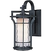 Maxim Lighting 65786WGBO Oakville-12W 1 LED Outdoor Wall Lantern-12 Inches Wide by 21 inches high