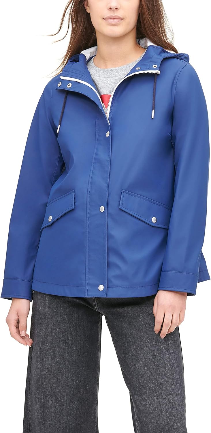 Levi's Women's MidLength Swing Rain Jacket (Standard & Plus Sizes) Clothing Levi's Women's MidLength Swing Rain Jacket (Standard & Plus Sizes) Clothing