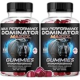 (2 Pack) Dominator Maxx Gummies for Men - Dominator Maxxx Natural Daily Nutrition Support Premium Advanced Formula Multivitamin Pills for Overall Health & Wellness, 120 Gummies for 2 Months