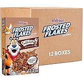 Kellogg's Frosted Flakes Breakfast Cereal, Kids Cereal, Family Breakfast, Chocolate Milkshake (12 Boxes)