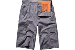 ARCTHLEX Golf Shorts for Men Sports and Outdoors Casual Cargo Shorts Hiking Pants Cotton Multi Pockets for Fishing Gear