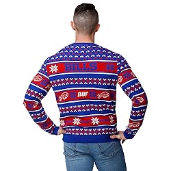 FOCO Standard NFL Big Logo Ugly Sweater, Team Color