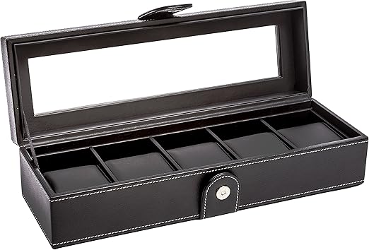 Caja para relojes La Royale Classico 5 BLG, caja para 5 relojes: Amazon.es: Relojes