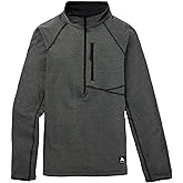 Burton womens Stockrun Grid Half-zip Fleece