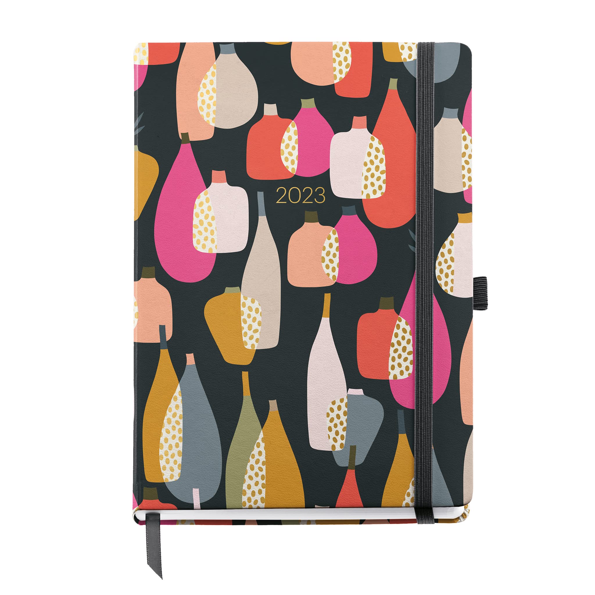 Miquelrius - 2023 Yearly Diary - Day Page - Plus Size 155 x 213 mm (approx A5) - Hard Cover - Sewn Binding - Spanish, English and Portuguese - Scandi, MR22617