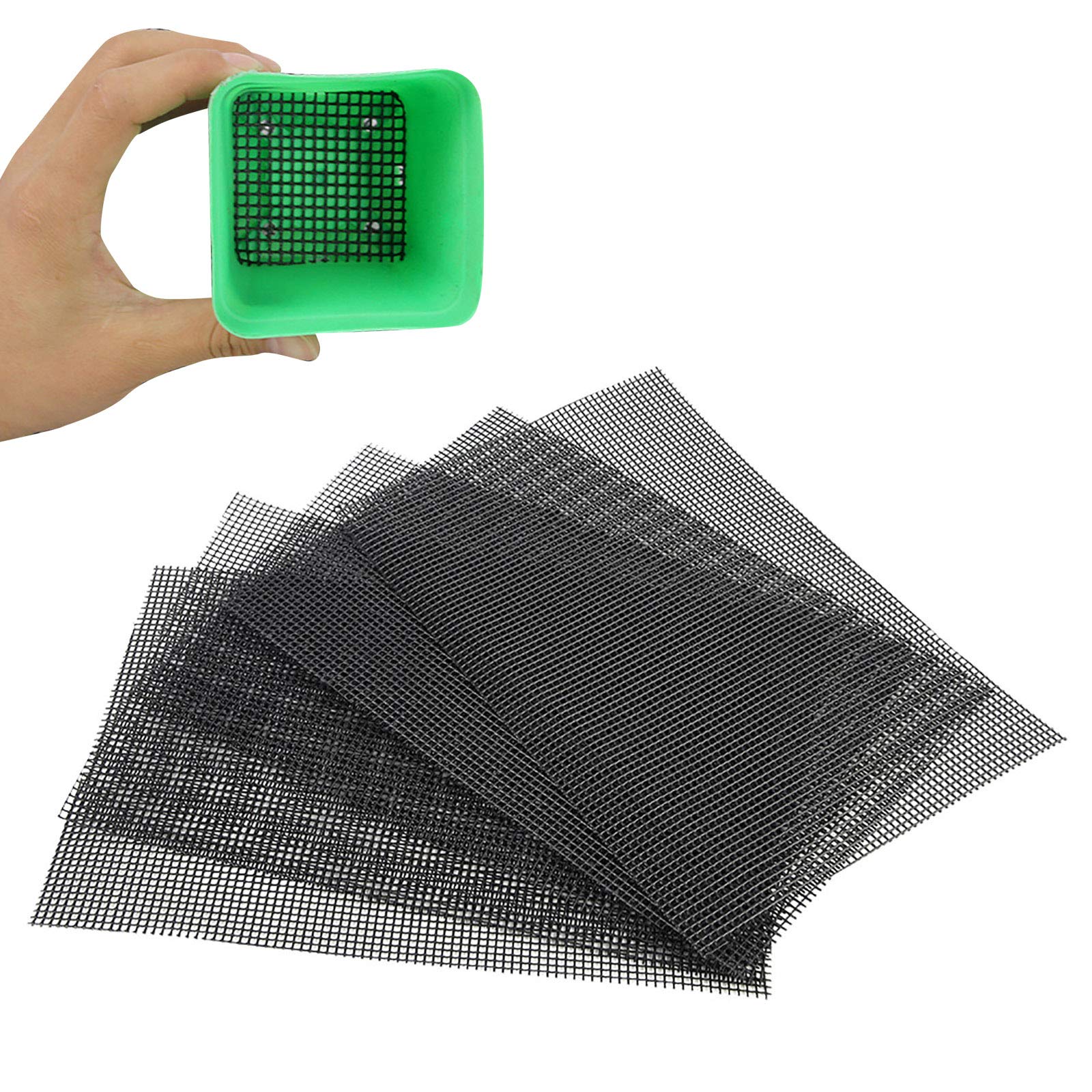 Cutefly 7KM0 Insect Proof mesh, Acrylic, Black, 30x20 cm (5er Pack)