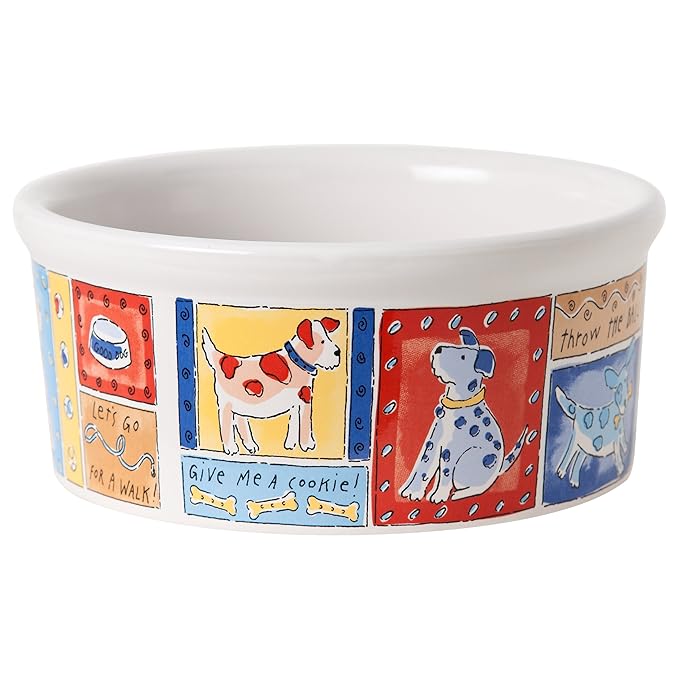 Pet Supplies Signature Housewares Feed Me Dog Bowl, Medium Pet Bowls