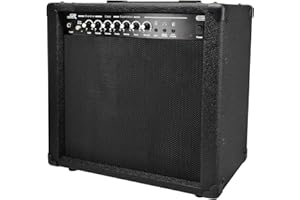 Monoprice 1x10 Guitar Combo Amplifier - Black, 40-Watt, Spring Reverb, 10-Inch 4-Ohm Speaker, High & Low Inputs, Headphone Output - Stage Right Series