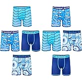 Skechers boys Amazon Exclusive 8pk Athletic Boxer Briefs With Unique Prints in Sizes 2/3t, 4, 6, 8 and 10