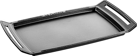 Staub Plancha, Gusseisen, Induktionsgeeignet, Schwarz 38 cm