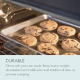 Chicago Metallic 16.75x12 Inch Jelly Roll Pan Set of 2 Uncoated Aluminized view 3
