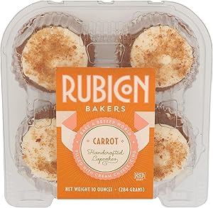 RUBICON BAKERY Carrot Cupcake 4 Count, 10 OZ