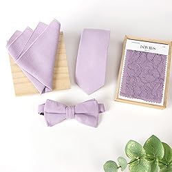 Spring Notion Men's Linen Blend Bow Tie Dusty