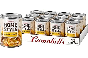 Campbell's Homestyle Chicken Noodle Soup, 16.1 OZ Can (Pack of 12)