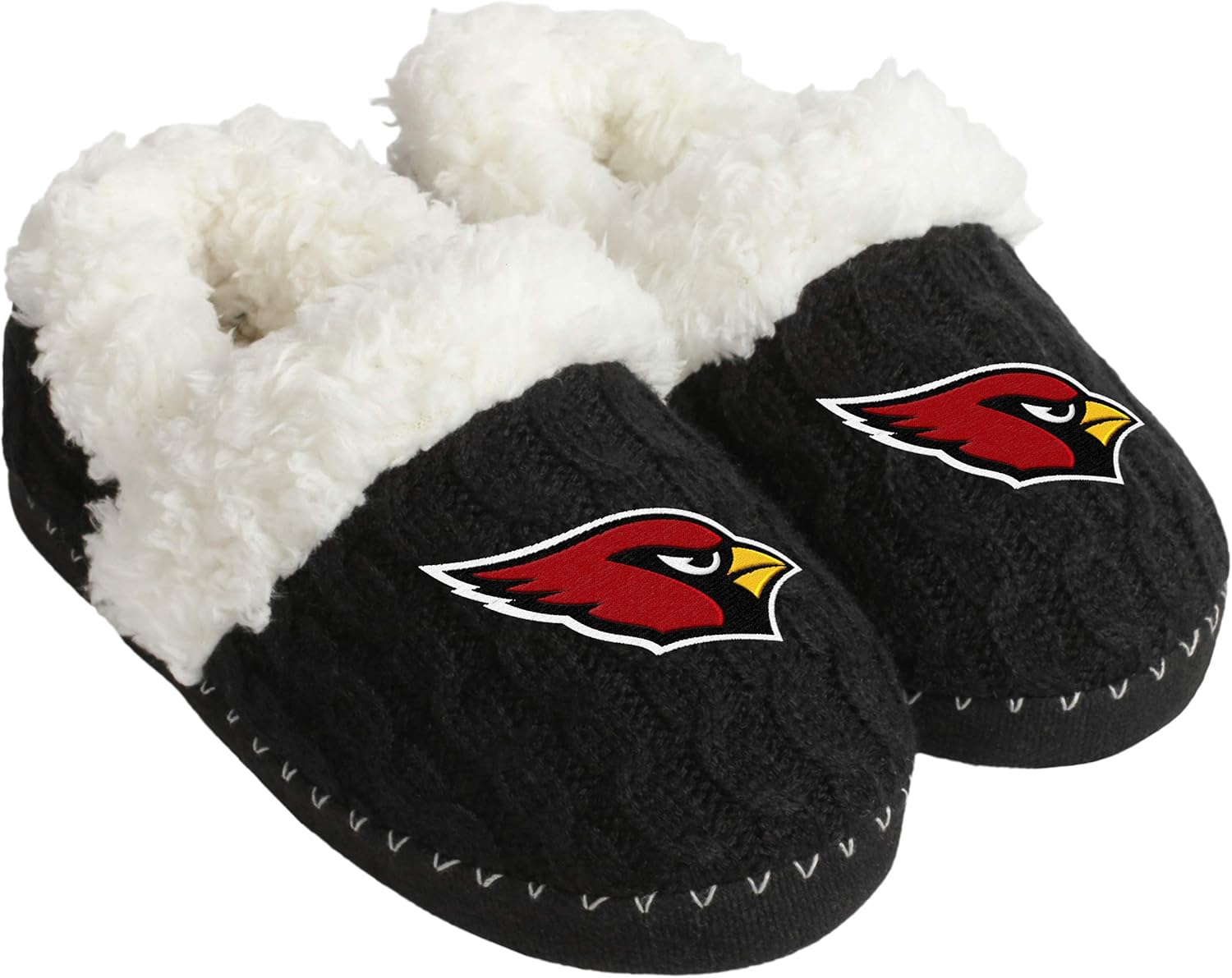 FOCO Womens NFL Team Logo Moccasin Slippers : Clothing