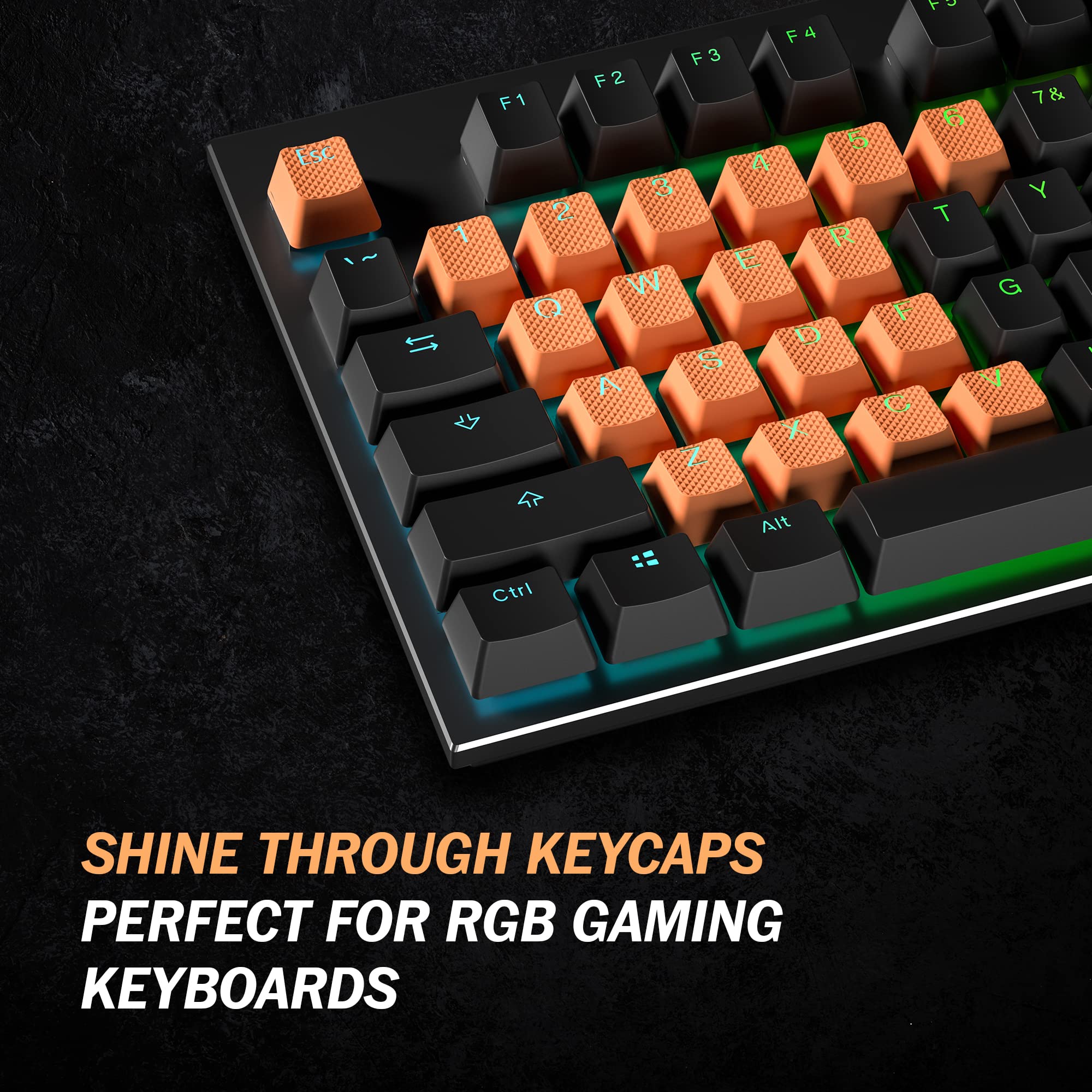Mua HK Gaming Rubber Keycaps Set | Anti-Slip Texture | Doubleshot ...