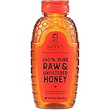 Nature Nate's 100% Pure, Raw & Unfiltered Honey, 16 oz. Squeeze Bottle; All-natural Sweetener, No Additives