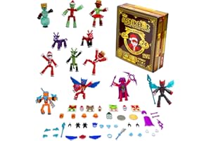 Zing Stikbot Advent Calendar Christmas Countdown Hero Save Christmas with Exclusive Stikbots and Collectors' Items for Stop Motion Animation - Ages 4 and Up