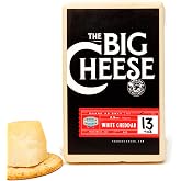 Big Cheese 13‑Year Aged White Cheddar Cheese, 2.5 lb Block &mdash; Extra Sharp, Artisan, Charcuterie &amp; Wine Pairing