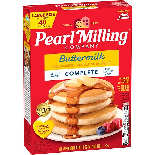 PEARL MILLING COMPANY BUTTERMILK COMPLETE PANCAKE & WAFFLE MIX, 2LB BOX, PACKAGING MAY VARY