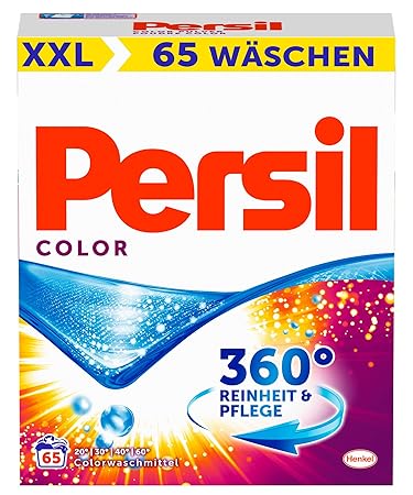Persil Color Pulver XXL, Colorwaschmittel, 360° Reinheit & Pflege, 1er Pack (1 x 65 Waschladungen)