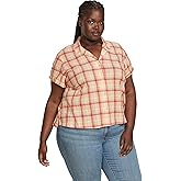 Eddie Bauer Short Sleeve Packable Camp Shirt Apricot