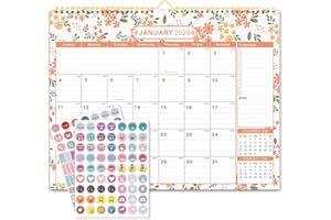 Wall Calendar 2026 2027 Academic Year, 18 Months School Large Monthly Calendar for Wall, Family Daily Planner from January 20