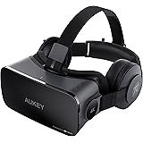 AUKEY VR Headset, Cortex 4K Virtual Reality Head-Mounted Display with Earphones, 110&deg; FOV All-In-One VR Goggles for PC