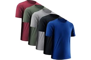 BVNSOZ Boys' Athletic Shirts Performance Sports T-Shirts Moisture Wicking Shirts for Boys