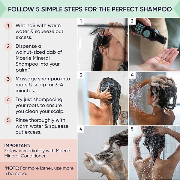 MOERIE ULTIMATE HAIR GROWTH CONDITIONER – FOR LONGER, THICKER, FULLER HAIR – VEGAN FRIENDLY VOLUMIZING HAIR PRODUCTS – PARABEN & SILICONE FREE – ALL HAIR TYPES – REVERSE HAIR LOSS – 8.45 FL OZ (250ML)