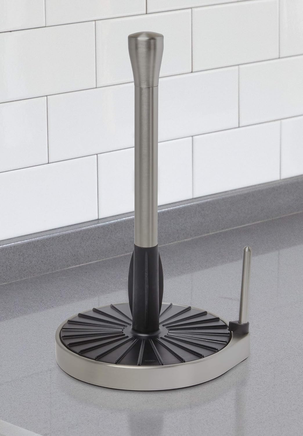 umbra towel set on Umbra Spin Click N Tear Paper Towel Holder Black Nickel Countertop Wall Organization Paper Towel Holders