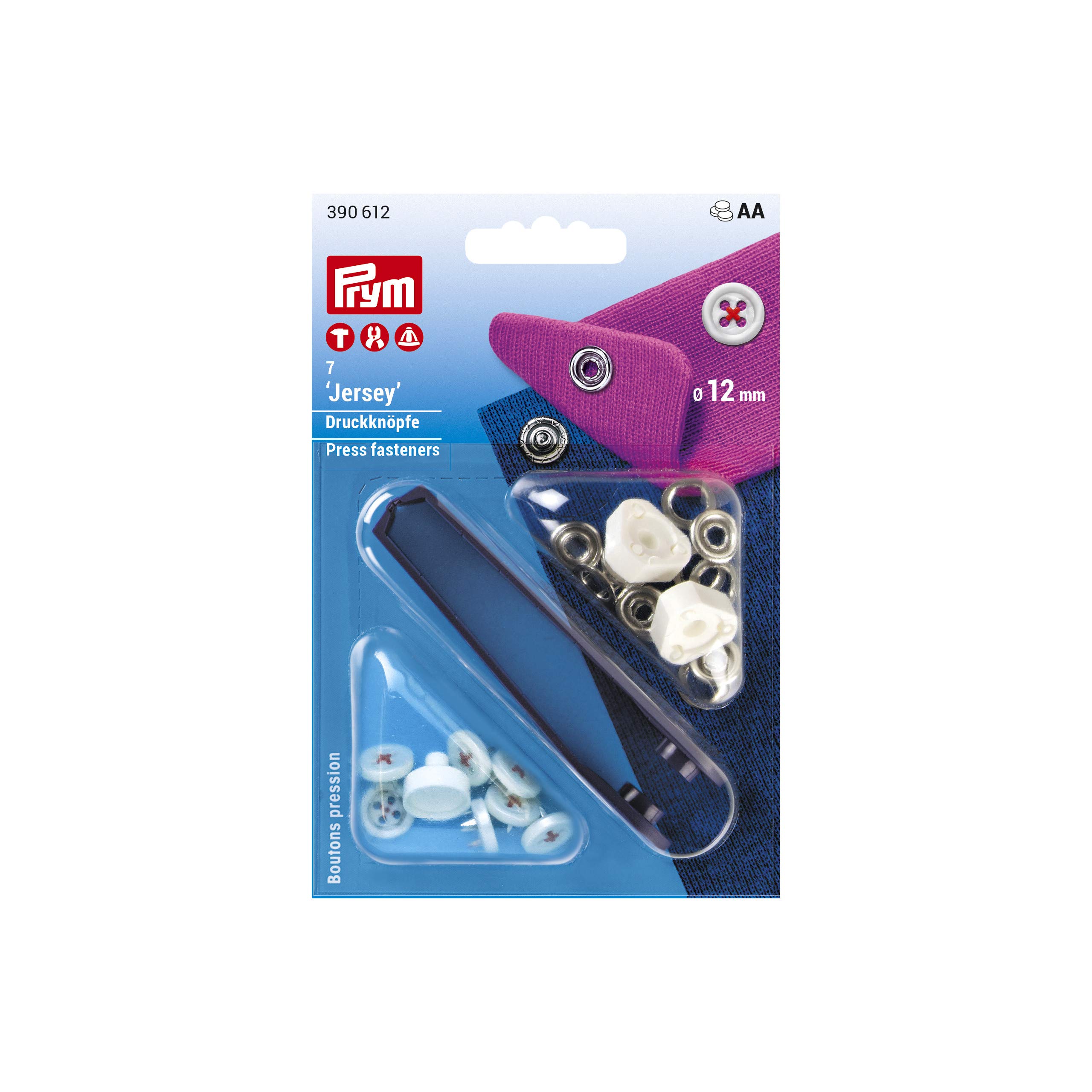 Prym Press Fasteners, Brass, Red, 14 mm