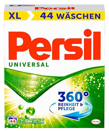 Persil Universal Pulver, Vollwaschmittel, 360° Reinheit & Pflege, 44 Waschladungen