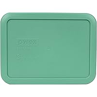 Pyrex 7210-PC Rectangle 3 Cup Storage Lid for Glass Dish (1, Light Green)