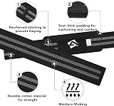 AQF Weight Lifting Straps 60CM Cotton with Neoprene Padding Pair view 4