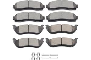 Ceramic Brake Pads Kits,SCITOO 8pcs Brakes Pads Set fit for 2002-2005 for Ford Explorer,2002-2005 for Mercury Mountaineer